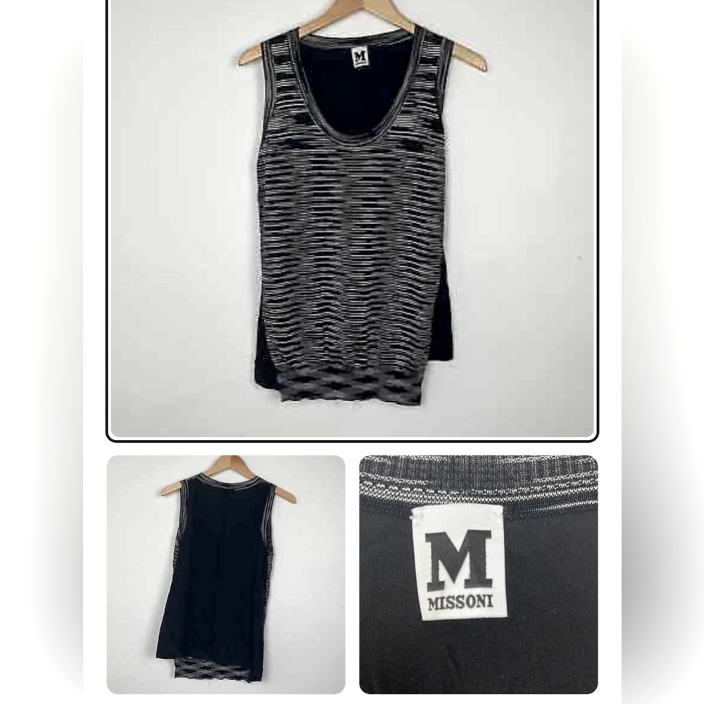 Black and White Striped Missoni Tank  Great Condition no sign of wear